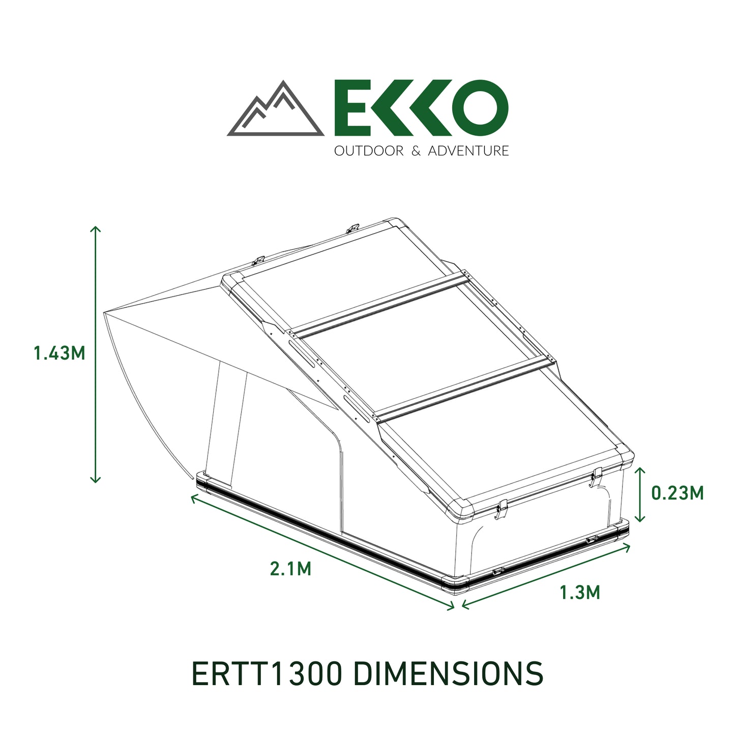 EKKO Rooftop Tent | ERRT1300